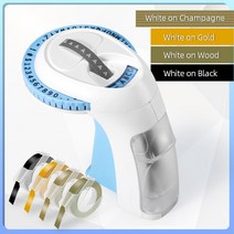 휴대용 3D 점자 라벨 기계 레터링 양각 6 롤 테이프 가정용 DIY 공예 쉬운 사용, 10 1 Printer 4 Tapes 9