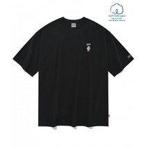 국내매장 정품 EBBETSFIELD 22SS 보더콜리 베이스볼 클럽 반팔티 블랙