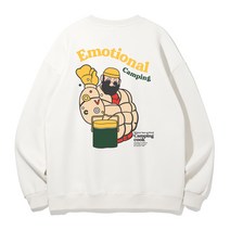 앨빈클로 이모셔널 캠핑 오버핏 맨투맨 MAR869 (4 COLOR)