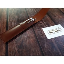 이태리 가죽 수제 만년필 케이스 펜 케이스 이니셜 각인 BP 02, 다크 브라운, 뒷면 각인