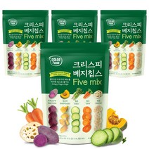 컬러푸드 크리스피 베지칩스 5믹스, 120g, 4개