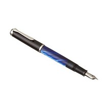 일본발송 펠리칸 M205 만년필 EF 엑스트라 파인 포인트 마블 블루 클래식 흡입 타입, Fountain Pen, Single Item_펜촉 B 굵은 글씨