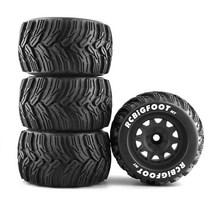 이동바퀴 1/8 트러기 몬스터 트럭 레이싱 빅풋 휠 림 허브 타이어 RC 자동차 트랙사스 서밋 E-레보 호바오 HPI 아르마 타미야 교쇼 HSP, [01] A1