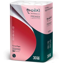 한예지 고평량 프리미어 3겹 화장지 30m 30롤 x 2팩