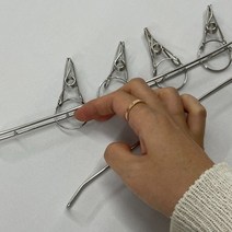 행주걸이 수세미집게 싱크대 걸이형 스텐 집게 건조대