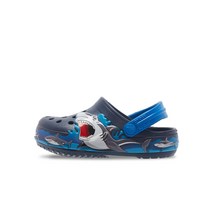 크록스 펀랩 샤크 라이츠 클로그 키즈 207070-410 샌들 슬리퍼 국내매장판