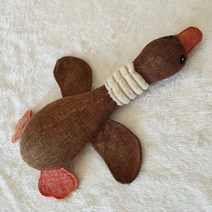 강아지 고양이 혼자두기 분리 불안 베이컨박스 반려견 쿠션 장난감 놀이터 씹는 이를 위한 플러시 사운드 물린 방지 코듀로이 상호 작용 동반 훈련 제품, 커피 기러기