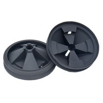 2Pcs Silicone Waste Disposer Anti Splashing Cover 87Mm Outer Diameter Fit For Insinkerator Food, 01 Black