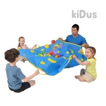 키더스 별님달님 낙하산 놀이 1.8M / 3M 유아체육교구 파라슈트 협동놀이, 1.8M (4~8인용)