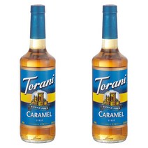 Torani 토라니 카라멜 시럽 무설탕 750Ml 2개
