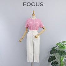 포커스 허리 뒷밴딩 더블 단추 팬츠(FM2D7PT03392)