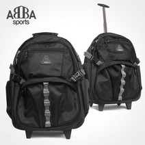 ABBA 아바 55L 다기능 멀티 캐리어 롤링백팩 미디엄, 블랙