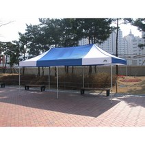 [카라반캐노피]3mx4.5m 접이식 이동식 자바라천막 골조지붕 기본형, 스틸일반, 적색