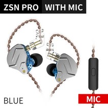 내 귀에 행복 KZ ZSN Pro Metal Earphones 1BA 1DD HIFI, ZSNPro 블루 마이크, 협동사