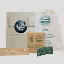 시믄숲 008. 여행용 2인 set 고체치약 12정 +대나무 칫솔2개, 1개