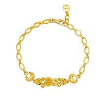 여자 순금 팔찌 눈꽃 송이 컷팅 24K 11.25g 18K장식