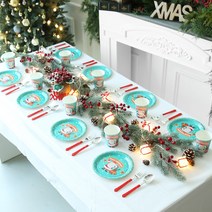 (주)파티해 크리스마스 파티테이블셋팅패키지(10인용), 산타