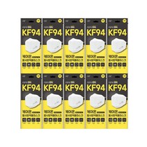 웰크론 케어온 베이직 KF94마스크 흰색 1P 10매