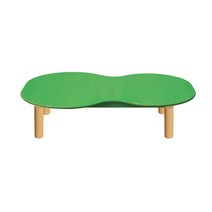 오뚝이책상(원목다리)(530mm)(유치) H62-2 입식용 어린이집책상 돌봄교실책상 유치원책상 공부방책상, 연두(원목다리530mm)