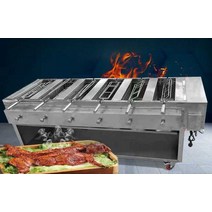 꼬치그릴 업소용 전기 직화 머신 스토브 화로 구이, 양고기 난로 4개(커버 포함)