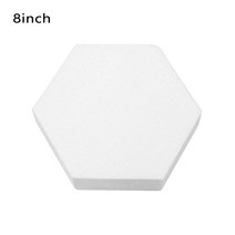 생크림 클레이 모형 케이크 4/6/8/10 inch 정사각형/육각형 스티로폼 더미 모델링 설탕 공예 주방 DIY 연습 모델 거품 금형, 8inch, 02 Hexagon