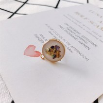 비즈공예 원석 10 창조적 패턴 라운드 드립 매력 커넥터 diy 귀걸이 장식 매달려 보석 액세서리 재료, 04 4