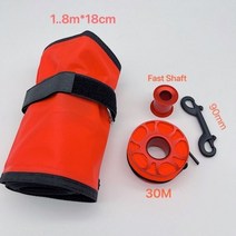 스쿠버 다이빙 SMB 안전 소시지 표면 부이 소형 휴대용 내구성 다이빙 smb red green1.8m 18cm 부표 다채로운 가시성 안전 풍선 스쿠버 다이빙 smb 표면, 1.8m18cm 세트