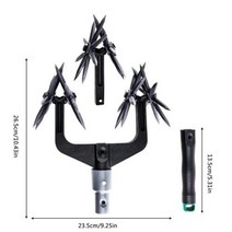 미니경운기 정원 노조기 회전식 경운기 잔디 도구 토양 터핑 인공물, black+프랑스