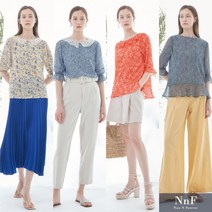 루시앙 NNF 모던 쉬폰배색 블라우스 4종 택1