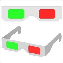 [RAβ4] 3D 입체안경 적녹(완성품) 10개 과학교구 과학경 학습용경 교육용경 입체경 적경 완구 컬러경 준비물 ▷_6β840Ea, β옵션없음