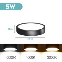 인테리어 천장 거실 벽 간접 매립형 조명 Led Downlight 천장 스포트 라이트 220V 5/10/15/25/35W 표면 아래로 빛 자리 Led 램프 거실 욕실 주방에 대 한, 04 Cold White, 02 Type B 5W
