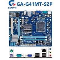 LGA 775 기가 바이트 GA G41MT S2P 100% 오리지널 데스크탑 마더보드 인텔 G41 8GB DDR3 1333OC SATA2 USB2.0 마이크로-ATX 메인 보드
