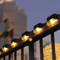 태양광 계단등 태양열 엣지등 벽부등 외등 태양광 야외조명 잔디등 태양열 LED-Pro (4개), 노란빛