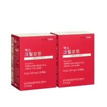 맥스 크릴 새우 오일 NCS 인지질 58% 뉴트리코어 WCS 1100mg x 60캡슐, 크릴오일 1+1 (유통기한 23-11-17)