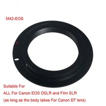 금속 스레드 마운트 M42 렌즈 캐논 EOS EF AI 어댑터 링 1100D 600D 550D 5D 7D 카메라 액세서리, 01 M42-EOS
