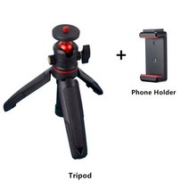 Go pro 11 미니 셀카봉 삼각대 탁상용 스탠드 Gopro Hero 10 9 8 7 6 용 볼 헤드 확장형 핸들 모노포드 포함, [04] MT08S w Clip