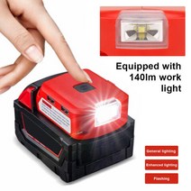 고속 LED 라이트 배터리 커넥터 포함 듀얼 USB 컨버터 밀워키용 18V 전원 12V 2A 충전기, 한개옵션0, 한개옵션0