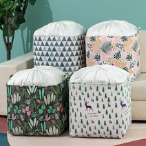 에테르코 100L 접이식 빨래 바구니 장난감 옷 이불바구니, 대용량 패브릭 접이식 바구니(트라이앵글)