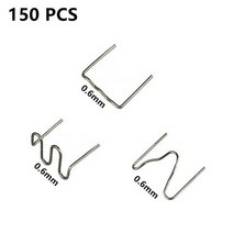 플라스틱 용접기 수리에 대 한 15050pcs 핫 스테이플러 스테이플 핫 용접 기계 용접 범퍼 자동차 수리 도구, 150개 0.6mm