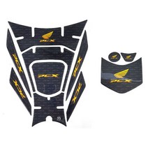 PCX 더뉴 데칼 스티커 탱크패드 주유구 커버, 레드