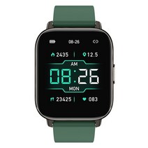 서브모니터 보조모니터 노트북보조모니터 포터블모니터 rogbid rowatch 2s 1.69인치 스마트 워치 남성용 풀 터치 멀티 스포츠 모드(스마트 시계 포함) 여성용 심박수, 검은 녹색