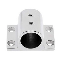 Marine Boat Hand Rail Fitting Stainless Steel 90 Degree Rectangle Stanchion Base Fit for Kayak Base, 1, 기타