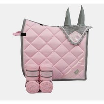 독마장비 승마 안장 패드 하네스 쿠션 말옷 귀마개 레깅스 악세사리 고급세트, 핑크 댄스 스텝 안장 패드