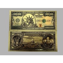 현금계수기 지폐 돈세는기계 위조지폐감별기 2022 새로운 미국 지폐 1 백만 달러 빌 24K 골드 도금 컬렉션, 01 2PCS The goddess