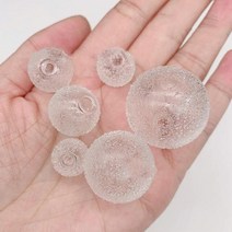 스노우볼 스노우폴 제작 5x1430mm 구멍 있는 할로우 크리스마스 눈 유리 공 글로브 비즈 Orb 펜던트 병 바이알 매력 쥬얼리 액세서리 만들기, random+5pcs
