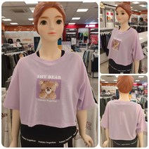 [에꼴리에] 22년 여름신상! *세일하는 레이어드 반팔티~* 인기많은 주니어 여아용 민소매와 레이어드된 멋스럽고 편안하며 시원하고 코디가 쉬운 5부 샤이 베어 레이어드 세트티