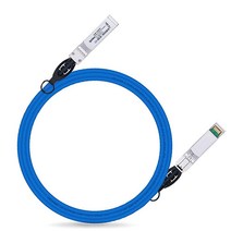 1 SFP+ 트위낵스 케이블 직접 연결 구리DAC 패시브 1.5m4.92피트 시스코 SFP-H1B-CU1.5M 머라키Meraki 유비쿼티 미크로틱 인텔 포티넷 넷기어 D-Link, Blue 1 Pack_0.5m