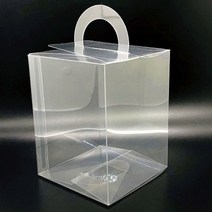 [MNP] 손잡이 투명상자 답례품 포장용 투명케이스 9종 10개, 10.5 x 10.5 x 13.5