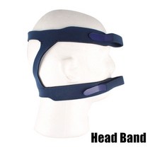 BMC 얼굴 마스크 CPAP 자동 BiPAP 헤드기어 포함 흰색 S M L 수면 무호흡증 OSAHS OSAS 코골이 환자용, [06] Head Band, [01] S