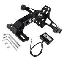 야마하 BWS R25 R3 MT03 MSX를 들어 CNC 프레임 오토바이 면허 번호판 홀더 브라켓 부착 Led 빛 조절, 보여진 바와 같이, 하나